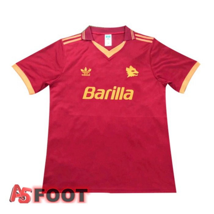 Maillot de Foot Roma Retro Domicile Rouge 1992-1994