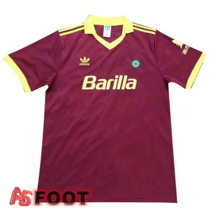 Maillot de Foot Roma Retro Domicile Rouge 1991-1992