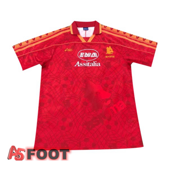 Maillot de Foot Roma Retro Domicile Rouge 1995-1996