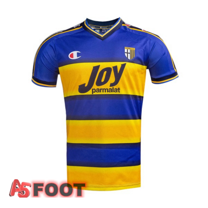 Maillot de Foot Parma Calcio 1913 Retro Domicile Bleu Jaune 2001-2002