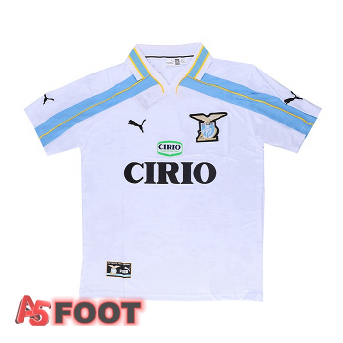 Maillot de Foot SS Lazio Retro Exterieur Blanc 1999-2000