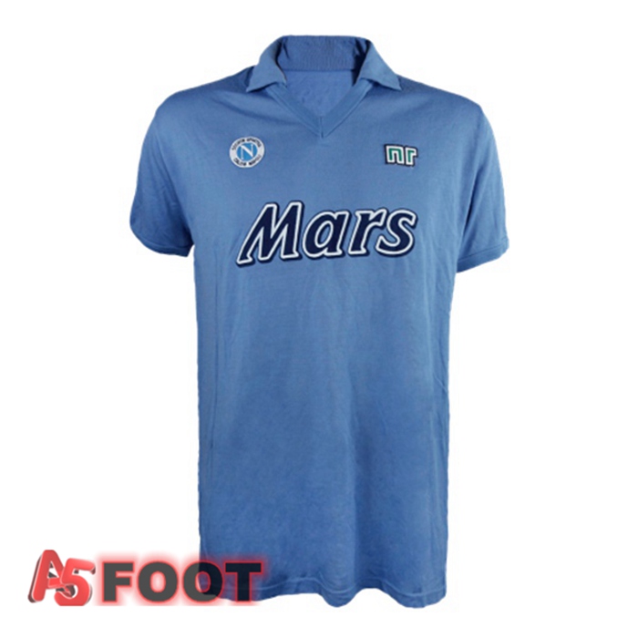 Maillot de Foot SSC Naples Retro Domicile Bleu 1989-1990