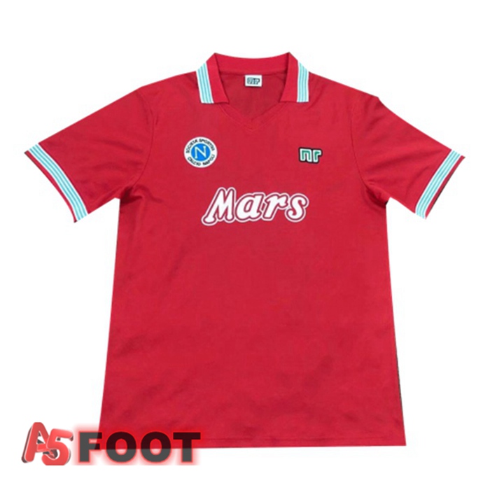 Maillot de Foot SSC Naples Third Retro Retro Rouge 1988-1989