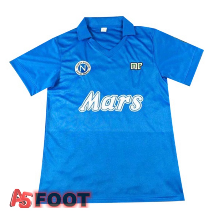 Maillot de Foot SSC Naples Retro Domicile Bleu 1988-1989