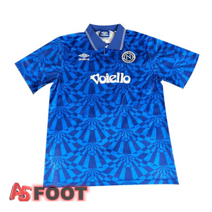 Maillot de Foot SSC Naples Retro Domicile Bleu 1991-1993