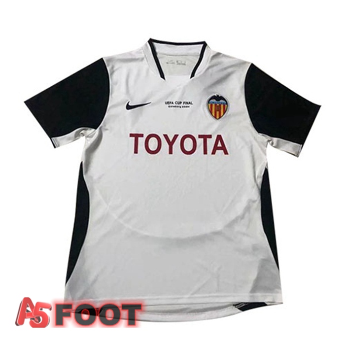 Maillot de Foot Valencia CF Retro Domicile Blanc 2003-2004