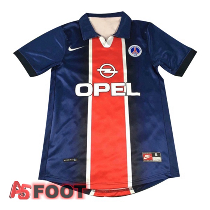 Maillot de Foot Paris PSG Retro Domicile Bleu 1998-1999