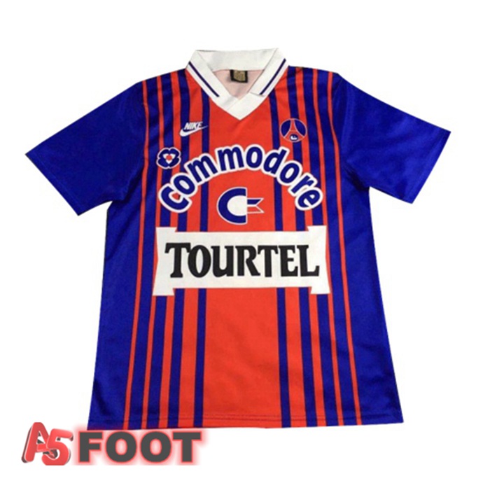 Maillot de Foot Paris PSG Retro Domicile Bleu 1993-1994