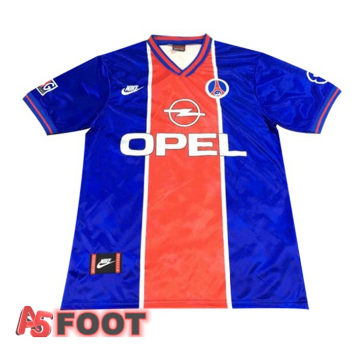 Maillot de Foot Paris PSG Retro Domicile Bleu 1995-1996