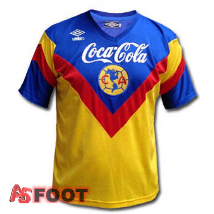 Maillot de Foot Club America Retro Domicile Jaune 1993-1994
