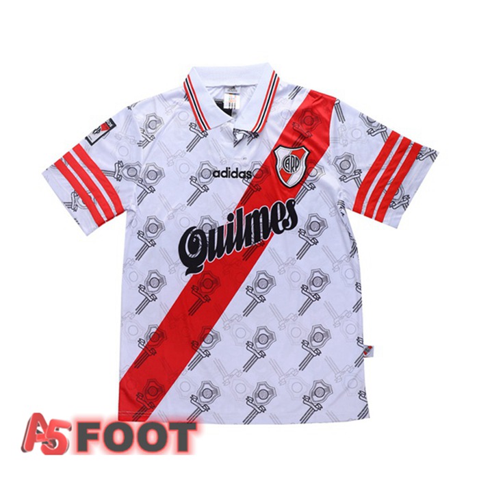 Maillot de Foot River Plate Retro Domicile Blanc 1996-1997