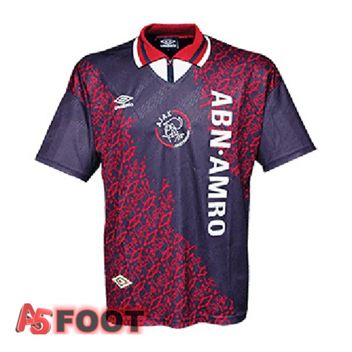 Maillot de Foot AFC Ajax Retro Exterieur Pourpre 1994-1995