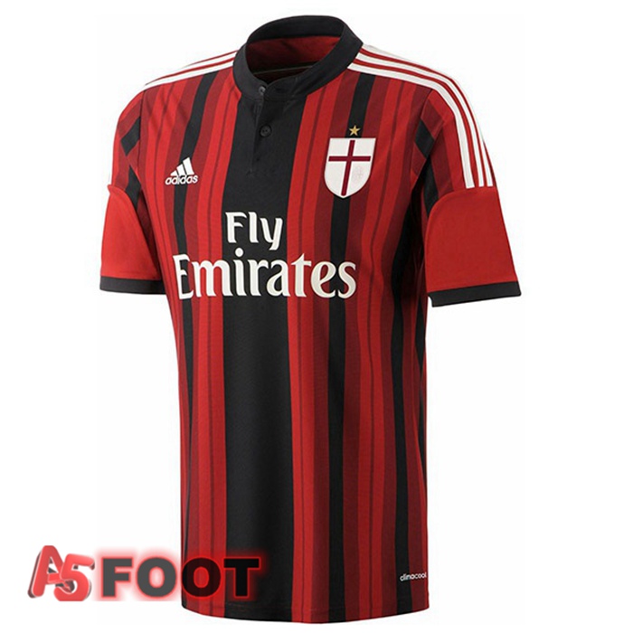 Maillot de Foot Milan AC Retro Domicile Rouge 2014-2015