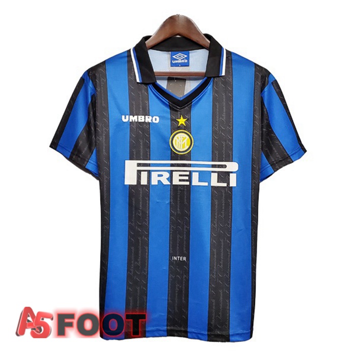 Maillot de Foot Inter Milan Retro Domicile Bleu 1997-1998