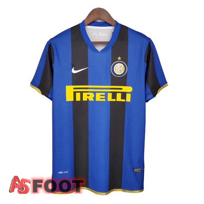 Maillot de Foot Inter Milan Retro Domicile Bleu 2008-2009