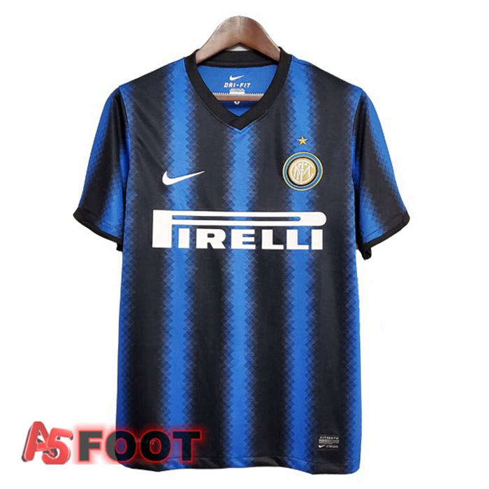 Maillot de Foot Inter Milan Retro Domicile Bleu 2010-2011