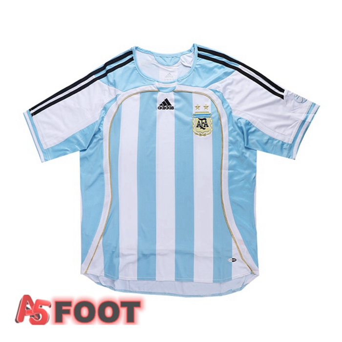 Maillot de Foot World Cup Argentine Retro Domicile Bleu 2006