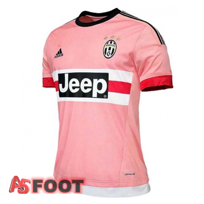 Maillot de Foot Juventus Retro Exterieur Rose 2015-2016