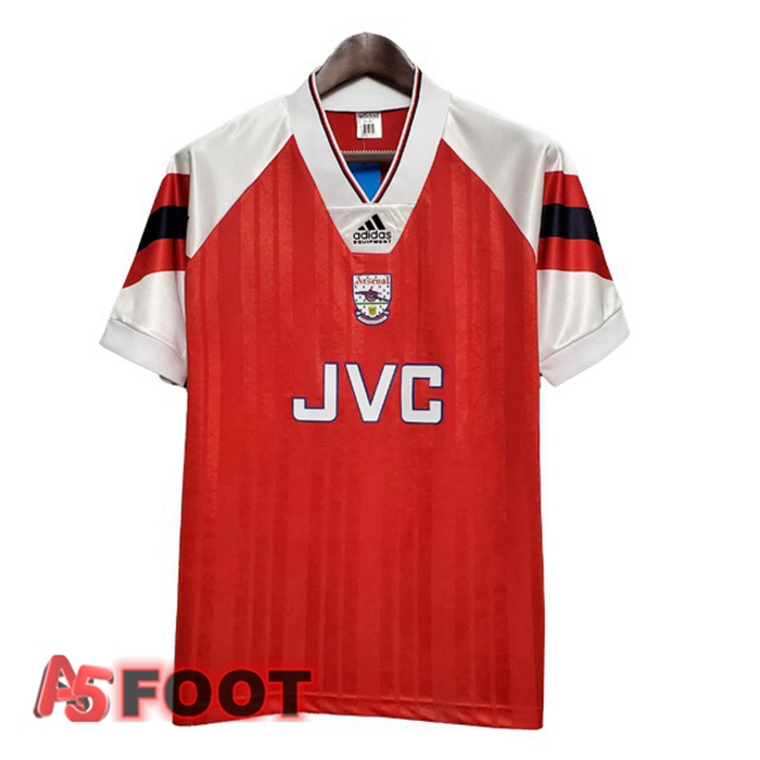 Maillot de Foot Arsenal Retro Domicile Rouge 1992-1993