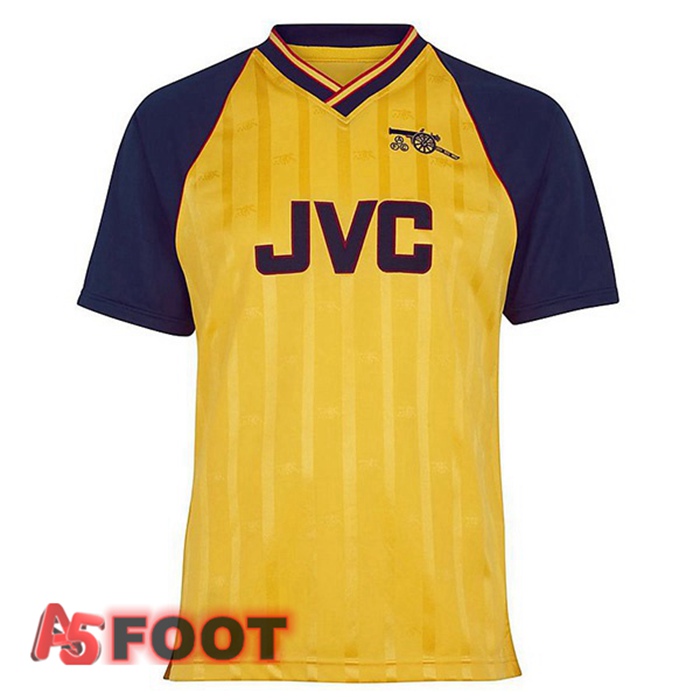 Maillot de Foot Arsenal Retro Exterieur Jaune 1988-1989