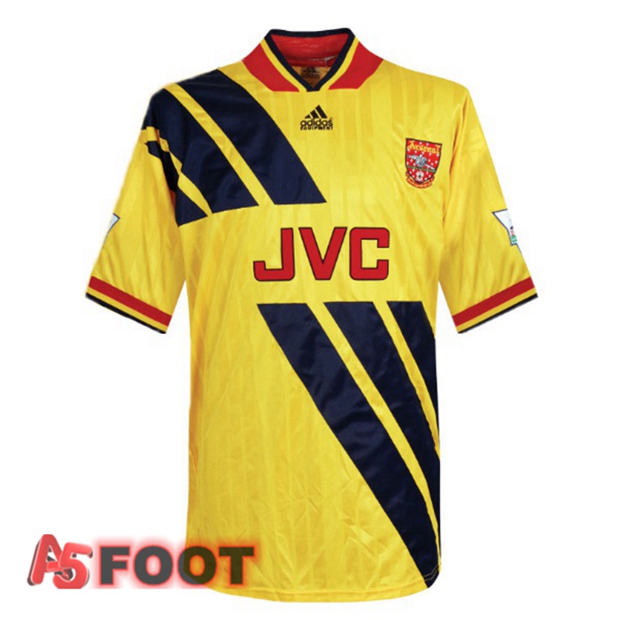 Maillot de Foot Arsenal Retro Exterieur Jaune 1993-1994