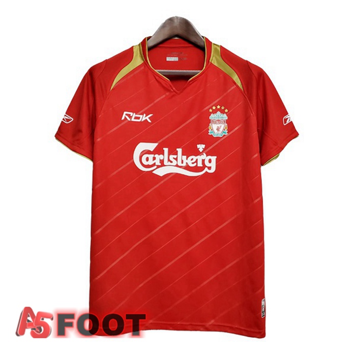 Maillot de Foot FC Liverpool Retro Domicile Rouge 2005-2006