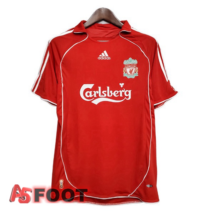 Maillot de Foot FC Liverpool Retro Domicile Rouge 2006-2007