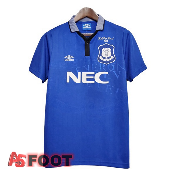 Maillot de Foot Everton Retro Domicile Bleu 1994-1995