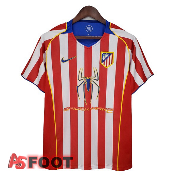 Maillot de Foot Atletico Madrid Retro Rouge 2004-2005