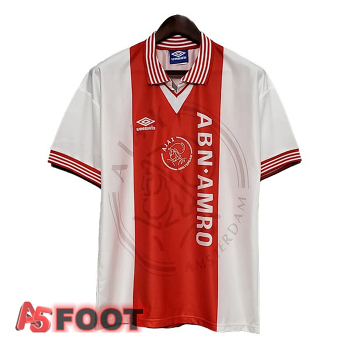 Maillot de Foot AFC Ajax Retro Domicile Rouge 1995-1996