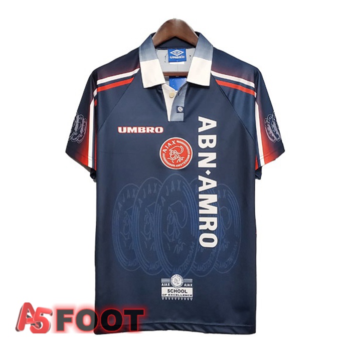 Maillot de Foot AFC Ajax Retro Exterieur Bleu 1997-1998