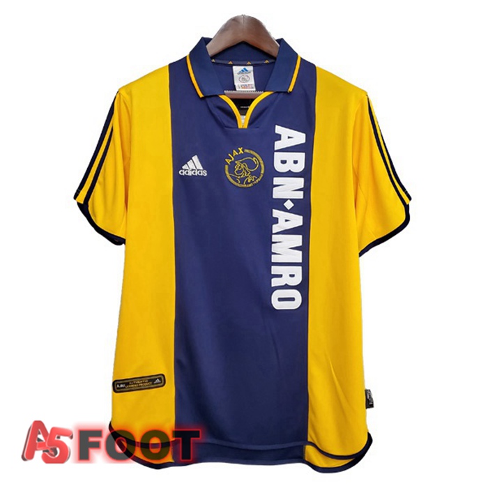 Maillot de Foot AFC Ajax Retro Exterieur Bleu 2000-2001