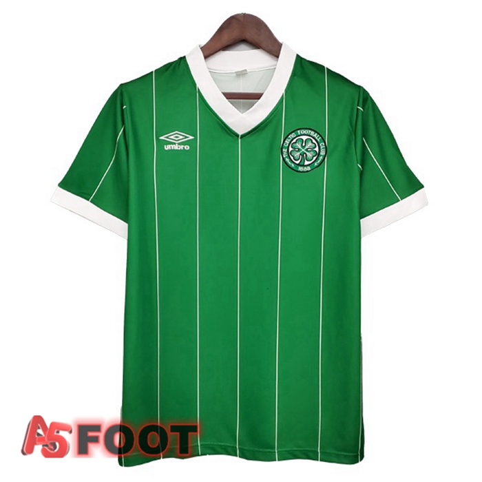 Maillot de Foot Celtic FC Retro Domicile Vert 1984-1986