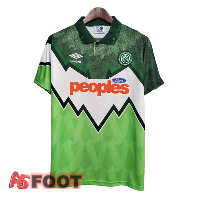 Maillot de Foot Celtic FC Retro Domicile Vert 1991-1992