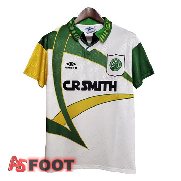 Maillot de Foot Celtic FC Retro Domicile Blanc 1993-1995