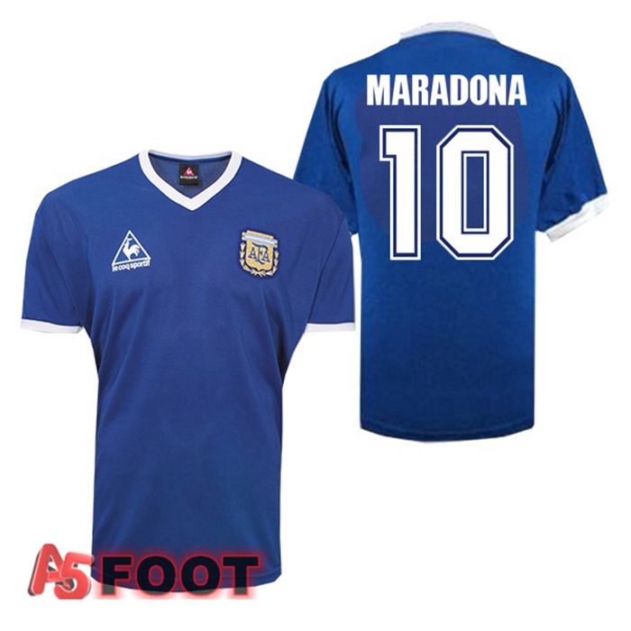 Maillot de Foot Argentine Retro Exterieur MARADONA #10 1986