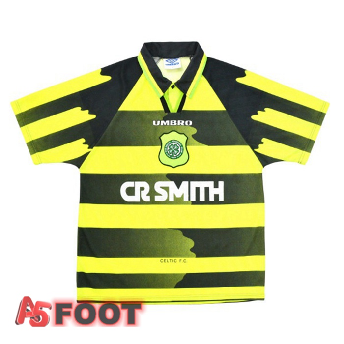 Maillot de Foot Celtic FC Retro Exterieur Jaune 1996-1997