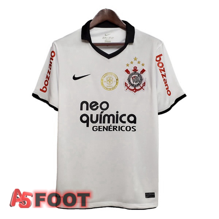 Maillot de Foot Corinthians Retro Domicile Blanc 2012