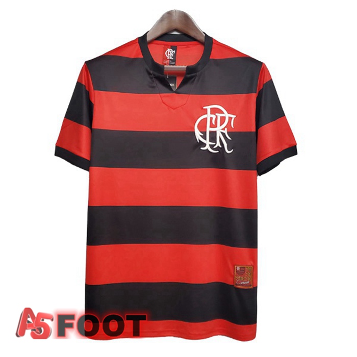 Maillot de Foot Flamengo Retro Domicile Rouge Noir 1978-1979