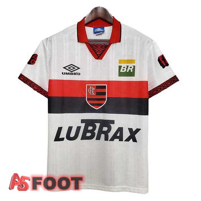 Maillot de Foot 100-Years Retro Exterieur Blanc Flamengo
