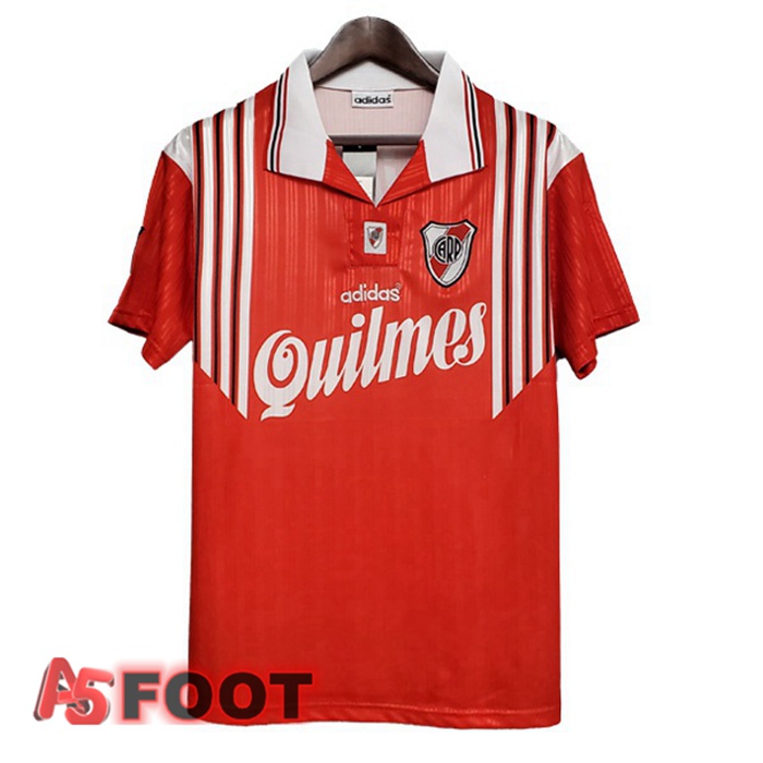 Maillot de Foot River Plate Retro Exterieur Rouge 1995-1996