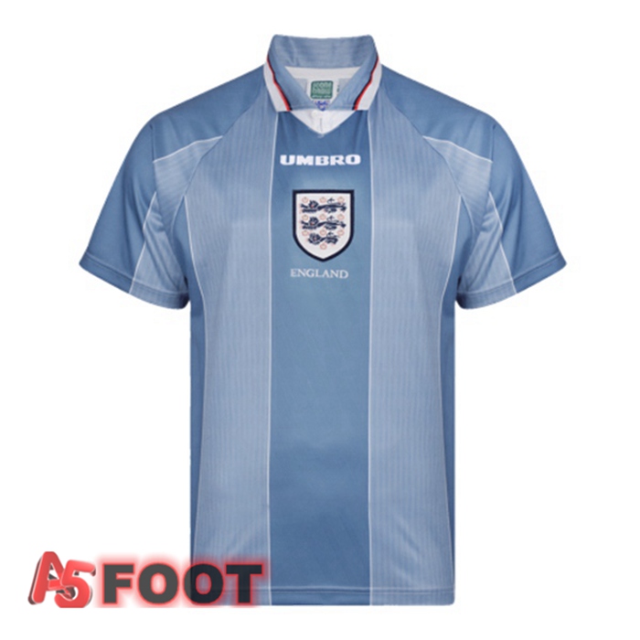 Maillot de Foot Angleterre Retro Exterieur Bleu 1996