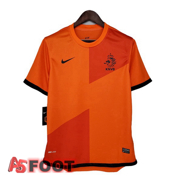 Maillot de Foot Pays-Bas Retro Domicile Orange 2012