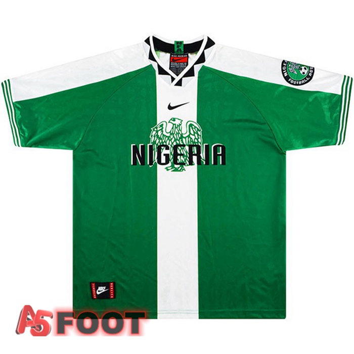 Maillot de Foot Nigeria Retro Domicile Vert 1996