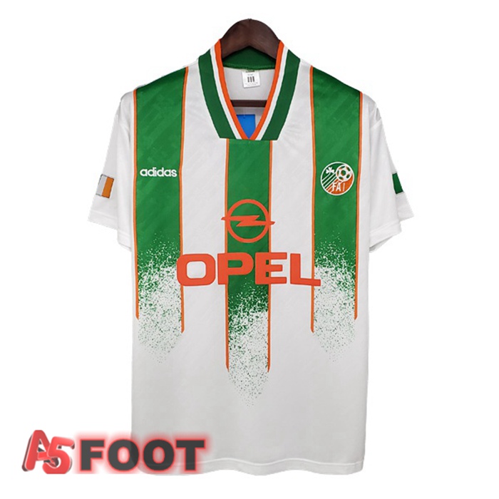 Maillot de Foot Irlande Retro Exterieur Blanc 1994