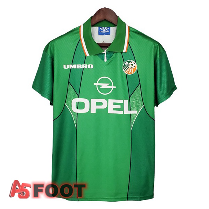 Maillot de Foot Irlande Retro Domicile Vert 1994-1996