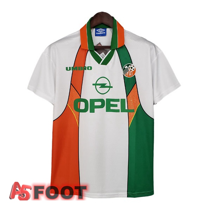 Maillot de Foot Irlande Retro Exterieur Vert Blanc 1994-1996