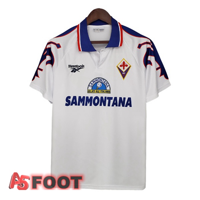 Maillot de Foot ACF Fiorentina Retro Exterieur Blanc 1995-1996