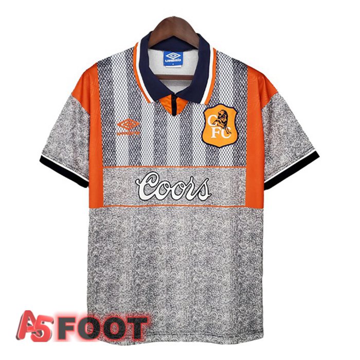 Maillot de Foot FC Chelsea Retro Exterieur Gris 1994-1996