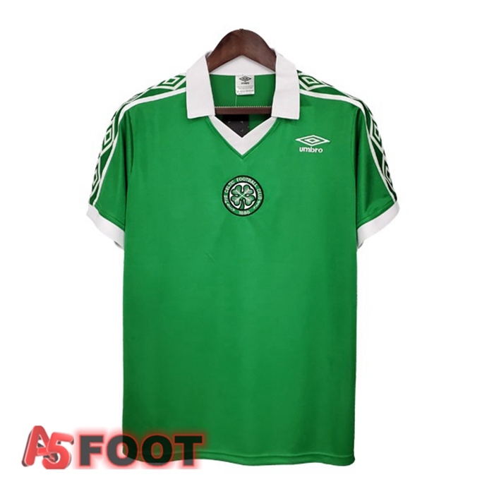 Maillot de Foot Celtic FC Retro Domicile Vert 1980